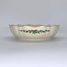 Lenox 3-part Divided Holly Holiday Dish - Etsy