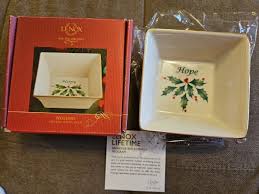 Lenox HOLIDAY Square Hope Dish #804434 New in Box | eBay