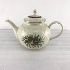 Lenox Holiday Tartan Carved Teapot Lid Fruit Plaid Ribbon ...