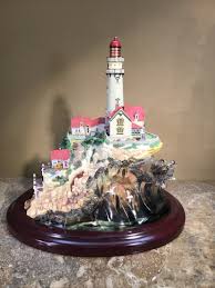1998 LENOX LIGHT AT LANDS END LIGHTHOUSE SCULPTURE MINT 10 ...