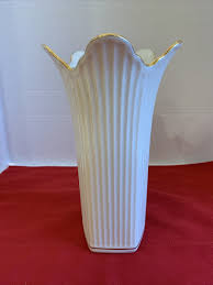 LENOX Meridian Collection Gold Trim 7 3/4” Vase BEAUTIFUL ...