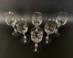 Charming Vintage Set of 6 Crystal Cognac Glasses by Gallo, Germany, 1970s For Sale at 1stDibs | vintage cognac glasses