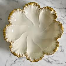 Vintage Lenox China Old Florette Scalloped Gold Rimmed Candy ...