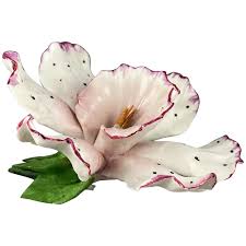 Vintage Capodimonte Porcelain Flower, Orchid, 4.5” (L ...