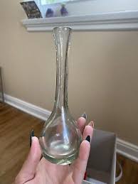 7” Hand Blown Clear Glass Bud Vase Round Bottom | eBay