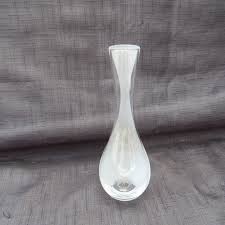 Clear & Frosted Teardrop Glass Vase - Etsy