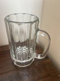 4 Libbey German Style Glass Beer Mug 10 Panel Vintage ...