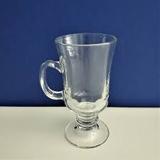 Set of 4 Vintage Libbey Irish Coffee Mugs Clear Glass ...