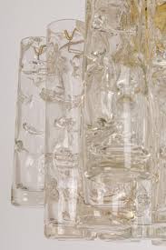 1 of 2 Petite Murano Glass Tubes Flush Mount Light by Doria, Germany, 1970s For Sale at 1stDibs