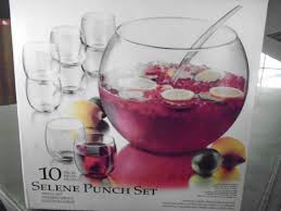 10 Piece Libbey Selene Glass Punch Bowl Set - Etsy