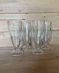 Soda Fountain Glasses Jeannette Set of Four - Etsy