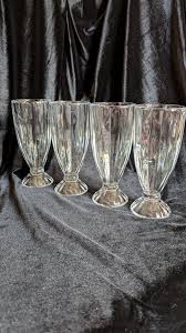 Vintage Libby Ribbed Glass Diner Soda Fountain Malt ...