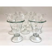 Vintage Ice Cream Parlor Sundae Mixed Glasses - Set of 6 ...