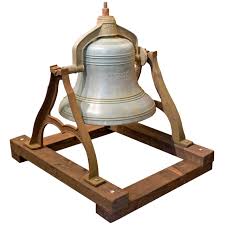 Church Bell Blessed by Archbishop Jan Cieplak at 1stDibs | church bell stand, wooden bell stand, large bell stand
