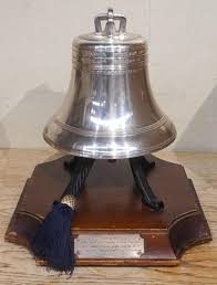 Lot - Bronze Cast Model of the Liberty Bell on Wood Base, H overall: 14 3/4 in. (37.5 cm.)