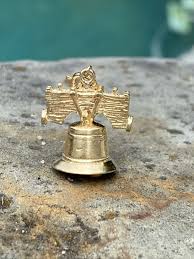 14K Yellow Gold Liberty Bell Charm | eBay