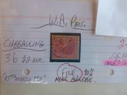 OLD WEST AUSTRALIA POSTMARK ON SWAN STAMP CUBBALLING 1911 | eBay