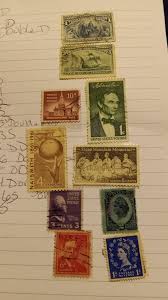 What is the purpose of the writing on stamps?