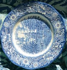 SALE! Staffordshire Liberty Blue Plate - Hallmarked, Independence Hall, English China, Great Gift - Rare, Fabulous! - Etsy