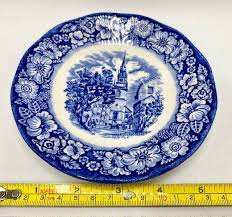 Vintage Liberty Blue Saucers / Dessert / Charcuterie Plates ...