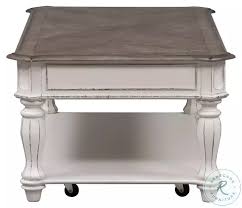 Magnolia Manor Antique White Rectangular Cocktail Table from ...