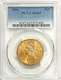 1901 GOLD USA $10 DOLLAR LIBERTY HEAD EAGLE COIN PCGS MINT ...