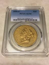 1856-S AU50 PCGS Liberty Double Eagle Type 1 $20 Gold Coin ...