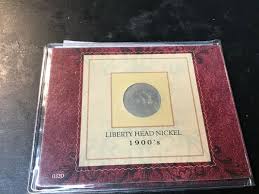 1906 Liberty Head V-Nickel, US 5 Cent, Carded with History ...