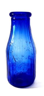 Vintage Cobalt Blue Embossed Liberty Milk Bottle – Wainfleet Trading Post