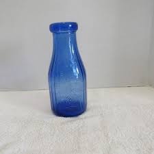 Blue Milk Bottle | eBay