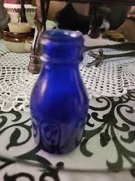 Blue Glass Bottles Vintage | eBay