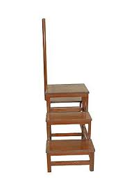 Victorian Library Steps Ladder Mahogany Book Case | eBay