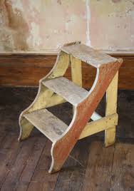 Early 20th Century Pine Primative Gypsy Steps Fairground Carnival Folk Art For Sale at 1stDibs | chair and ladder combo