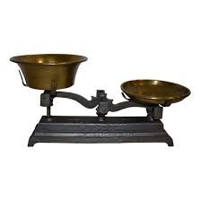 Cast Iron Balance Scale with Brass Pans - Ski Country ...
