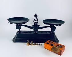 Antique Cast Iron Force Kilog Balance Scale With Weights. - Etsy
