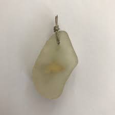 Seaglass Pendant: Silver Dragonfly Charm, Beach Jewelry - Etsy