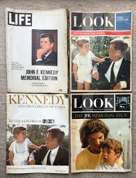 Lot of 4 Vintage Magazines Featuring President John F ...