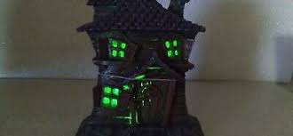 GANZ Light Up Haunted House Spooky Halloween Tabletop Decor ...