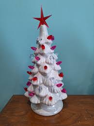 Pink Lighted Ceramic Christmas Tree - Etsy