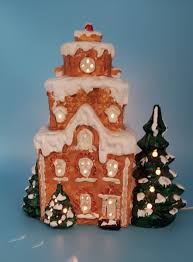 Vintage Christmas Village Seymour Mann Lighted Snow House X ...