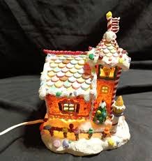 Christmas Gingerbread House Resin Light Up Candy Frosting | eBay