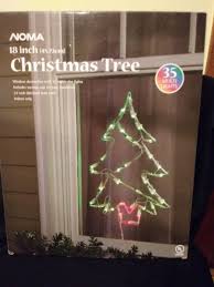 Noma Christmas Tree 35 Multi Color Lights Window Decor W/Box ...