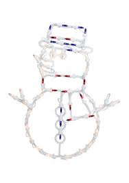 Northlight 18Inch Red and Blue Lighted Snowman Christmas ...