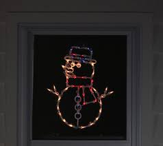 Northlight Lighted Snowman Christmas Window Decoration - QVC.com