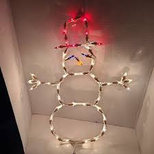 Vintage Christmas Snowman Lighted Decoration 18"tall 15"wide ...