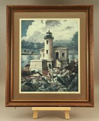 BANDON Large Framed Lighthouse Print by Dan Clark Artist ...