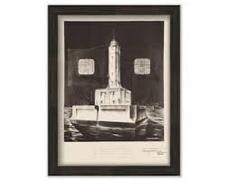 GRAYS REEF LIGHTHOUSE, Michigan - Drawing and Plan of the ...