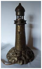 Bronze Nautical, Maritime Lighthouse Table Lamp, Desk or ...