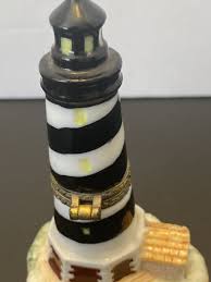 Lighthouse Hinged Trinket Box Approximately 3” | eBay Australia