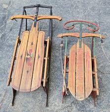 Sold at Auction: Two Antique Sleds - Flexible Flyer & Whirlwind
